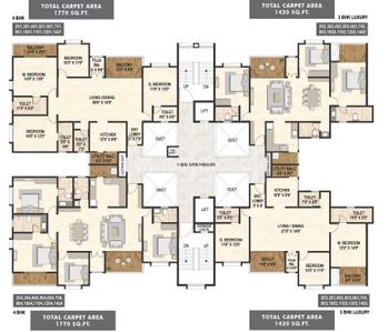 Image of 2130 Sq.ft 3 BHK Apartment / Flat for sale in Austin One, Pimple Saudagar, Pune for Rs. 24000000