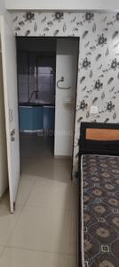 Kitchen Image of 640 Sq.ft 1 BHK Apartment / Flat for rent in Savvy Studioz, Gota Ahmedabad for Rs. 18000