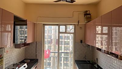 Kitchen Image of 550 Sq.ft 1 BHK Apartment / Flat for sale in Rosa Gardenia, Kasarvadavali Thane for Rs. 7000000