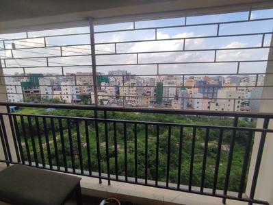 Balcony Image of 1435 Sq.ft 3 BHK Apartment / Flat for rent in Patel Smondo, Gachibowli Hyderabad for Rs. 75000