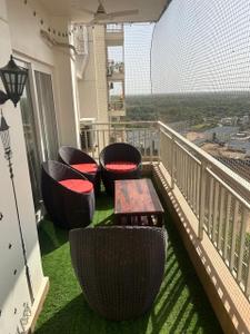 Balcony Image of 2250 Sq.ft 3.5 BHK Apartment / Flat for rent in Adani Water Lily Ph 4 Towers C5 C6 C11 C12, Shantigram Ahmedabad for Rs. 76000