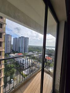 Balcony Image of 1400 Sq.ft 3 BHK Apartment / Flat for rent in Shwas Tetracore 22, Aduvathuruthu Aluva for Rs. 20000