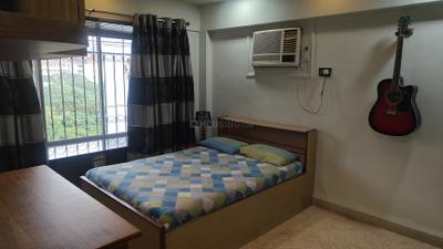 Bedroom Image of 1100 Sq.ft 2 BHK Apartment / Flat for rent in Ahuja Harbour Estate, Nerul Navi Mumbai for Rs. 75000