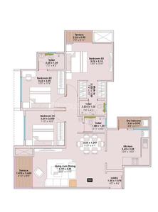 Image of 1180 Sq.ft 2 BHK Apartment / Flat for sale in Sentosa Edge, Punawale, Pune for Rs. 9000000