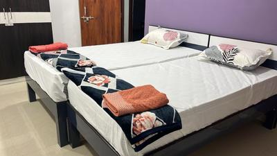 Bedroom Image of 1420 Sq.ft 2 BHK Apartment / Flat for rent in Gachibowli Hyderabad for Rs. 39500