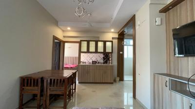 Living Room Image of 766 Sq.ft 2 BHK Apartment / Flat for rent in Prateek Grand City, Siddharth Vihar Ghaziabad for Rs. 30000