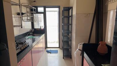 Kitchen Image of 910 Sq.ft 2 BHK Apartment / Flat for rent in Lodha Paradise, Thane West Thane for Rs. 37000