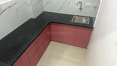 Kitchen Image of 900 Sq.ft 1 BHK Builder Floor for rent in Indra Puri Colony Indore for Rs. 16000