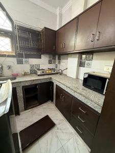 Kitchen Image of 300 Sq.ft 1 RK Builder Floor for rent in Lajpat Nagar New Delhi for Rs. 21000