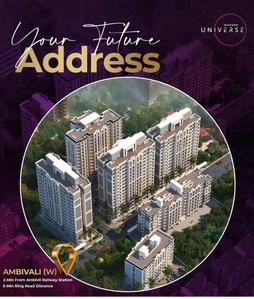 Image of 700 Sq.ft 1 BHK Apartment / Flat for sale in Mangeshi Universe, Ambivli, Thane for Rs. 3300000