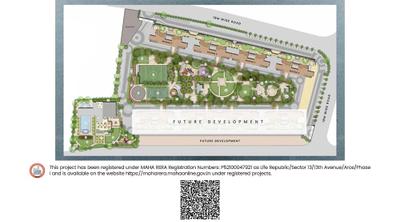 Image of 1120 Sq.ft 2 BHK Apartment / Flat for sale in Kolte Patil Life Republic Aros Phase 1, Hinjawadi, Pune for Rs. 8200000