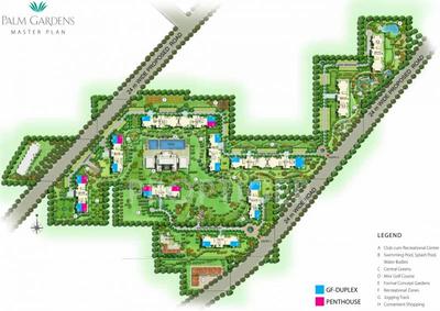 Image of 1899 Sq.ft 3 BHK Apartment / Flat for sale in Emaar Palm Gardens, Sector 83, Gurgaon for Rs. 25000000