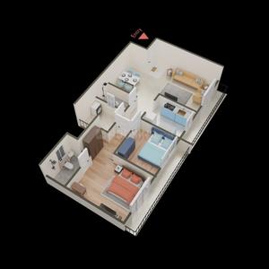 Image of 451 Sq.ft 1 RK Apartment / Flat for sale in The Baya Midtown, Dadar West, Mumbai for Rs. 22000000