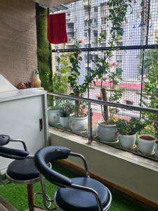 Balcony Image of 650 Sq.ft 1 BHK Apartment / Flat for rent in BU Bhandari Planet Millenium Apartment, Pimple Saudagar Pune for Rs. 25000