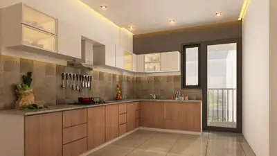 Kitchen Image of 1100 Sq.ft 2 BHK Apartment / Flat for sale in Aluva Kochi for Rs. 10000000