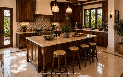 Kitchen Image of 1500 Sq.ft 3 BHK Villa for sale in Mammiyoor Thrissur for Rs. 8600000