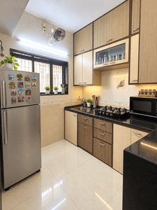 Kitchen Image of 724 Sq.ft 2 BHK Apartment / Flat for rent in Charkop Kshitij CHSL, Kandivali West Mumbai for Rs. 32000