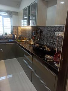 Kitchen Image of 790 Sq.ft 1.5 BHK Apartment / Flat for rent in Lodha Amara, Kolshet Thane for Rs. 40000