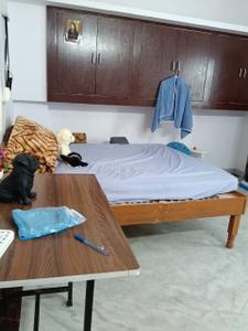 Bedroom Image of 160 Sq.ft 1 RK Studio for rent in Munirka New Delhi for Rs. 15000