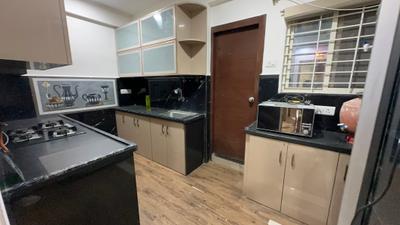 Kitchen Image of 1550 Sq.ft 3 BHK Apartment / Flat for rent in Shikhar Balaji Heights, Mahalakshmi Nagar Indore for Rs. 45000