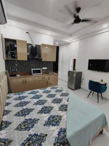 Bedroom Image of 450 Sq.ft 1 RK Builder Floor for rent in Sector 52 Gurgaon for Rs. 26000