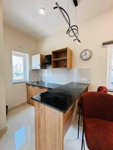 Kitchen Image of 700 Sq.ft 1 BHK Apartment / Flat for rent in Kondapur Hyderabad for Rs. 22000