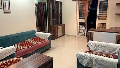 Living Room Image of 1100 Sq.ft 2 BHK Apartment / Flat for rent in Anandtara La Gloriosa, Wadgaon Sheri Pune for Rs. 45000