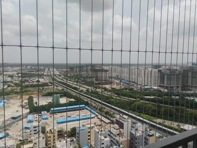 Balcony Image of 1304 Sq.ft 3 BHK Apartment / Flat for rent in Aparna Zenon, Puppalaguda Hyderabad for Rs. 60000