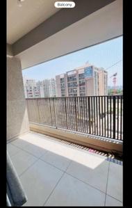 Balcony Image of 1850 Sq.ft 3 BHK Apartment / Flat for rent in Vivaan Solitaire, Zundal Ahmedabad for Rs. 28500