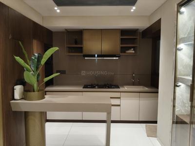 Kitchen Image of 2115 Sq.ft 3 BHK Apartment / Flat for rent in Gala Aria, South Bopal Ahmedabad for Rs. 38000