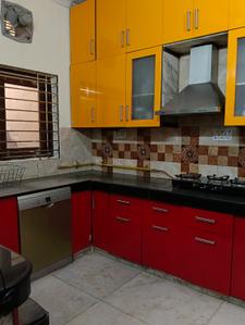 Kitchen Image of 1400 Sq.ft 2 BHK Builder Floor for rent in Sector 15 Part 2 Gurgaon for Rs. 42000