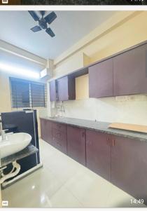 Kitchen Image of 800 Sq.ft 2 BHK Builder Floor for rent in Mahalakshmi Nagar Indore for Rs. 26000