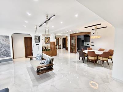 Hall Image of 3295 Sq.ft 4 BHK Apartment / Flat for rent in Sheladia Prayag Residency, Bodakdev Ahmedabad for Rs. 150000