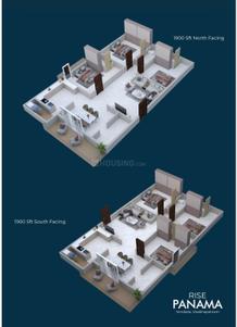Image of 1900 Sq.ft 3 BHK Apartment / Flat for sale in Rise Panama, Yendada, Visakhapatnam for Rs. 11400000