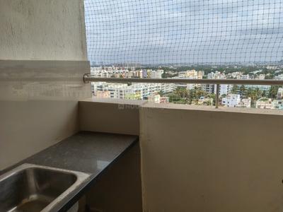 Balcony Image of 1500 Sq.ft 3 BHK Apartment / Flat for rent in SLV Pragathi Amber, Electronic City Bengaluru for Rs. 30000