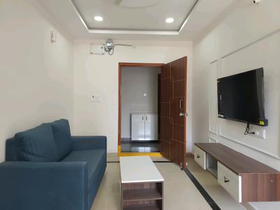 Living Room Image of 700 Sq.ft 1 BHK Apartment / Flat for rent in Madhapur Hyderabad for Rs. 33000