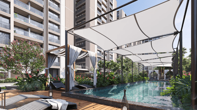 Image of 2106 Sq.ft 3 BHK Apartment / Flat for sale in Elara, PDPU Road, Gandhinagar for Rs. 9126000