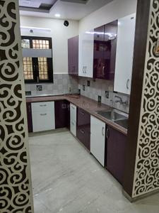 Kitchen Image of 1250 Sq.ft 3 BHK Builder Floor for rent in Sector 11 Rohini New Delhi for Rs. 42000