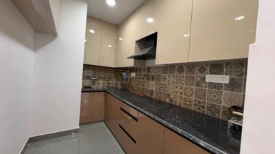 Kitchen Image of 1150 Sq.ft 3 BHK Builder Floor for rent in Chhattarpur New Delhi for Rs. 40000