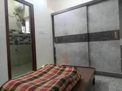 Bedroom Image of 600 Sq.ft 1.5 BHK Builder Floor for rent in Hebbal Bengaluru for Rs. 15000