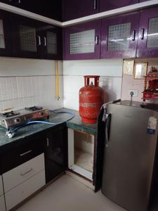 Kitchen Image of 750 Sq.ft 1 BHK Apartment / Flat for rent in Adani Aangan, Shantigram Ahmedabad for Rs. 22000
