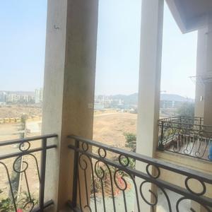 Balcony Image of 1200 Sq.ft 3 BHK Apartment / Flat for sale in Nyati Elan, Wagholi Pune for Rs. 9100000