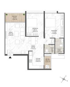 Image of 1543 Sq.ft 3 BHK Apartment / Flat for sale in Speciality Mantra Magnus Phase 9, Mundhwa, Pune for Rs. 13000000
