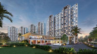 Image of 1000 Sq.ft 3 BHK Apartment / Flat for sale in Sunteck Maxx World, Naigaon East, Naigaon for Rs. 8200000
