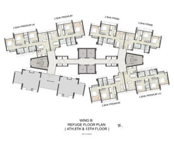 Image of 1350 Sq.ft 3 BHK Apartment / Flat for sale in Kalpataru Immensa, Thane West, Thane for Rs. 23000000