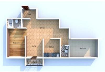 Floor Plan Image of 1182 Sq.ft 2 BHK Apartment / Flat for sale in State Bank Supervisors Colony Madurai for Rs. 9700000