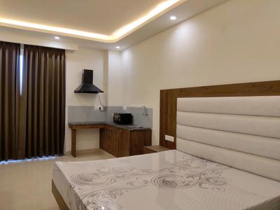 Bedroom Image of 750 Sq.ft 1 RK Builder Floor for rent in Tulip Monsella, Sector 53 Gurgaon for Rs. 26000