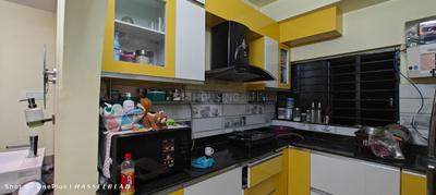 Kitchen Image of 1350 Sq.ft 3 BHK Apartment / Flat for rent in Radha Kunja Galaxy , Madhyamgram Kolkata for Rs. 30000