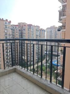 Bedroom Three Image of 1325 Sq.ft 3 BHK Apartment / Flat for rent in Amrapali Zodiac, Sector 120 Noida for Rs. 31000