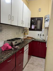 Kitchen Image of 350 Sq.ft 1 BHK Builder Floor for rent in Sector 7 Rohini New Delhi for Rs. 20000